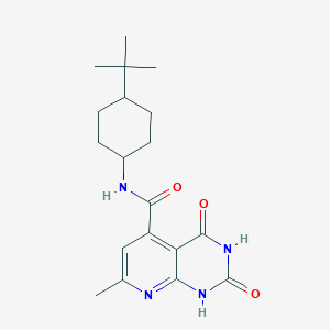 molecular formula C19H26N4O3 B4355422 N-(4-tert-butylcyclohexyl)-7-methyl-2,4-dioxo-1,2,3,4-tetrahydropyrido[2,3-d]pyrimidine-5-carboxamide 