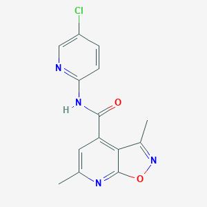 molecular formula C14H11ClN4O2 B4355645 N-(5-CHLORO-2-PYRIDYL)-3,6-DIMETHYLISOXAZOLO[5,4-B]PYRIDINE-4-CARBOXAMIDE 