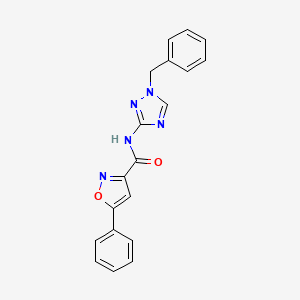 molecular formula C19H15N5O2 B4356493 N-(1-benzyl-1H-1,2,4-triazol-3-yl)-5-phenyl-3-isoxazolecarboxamide 