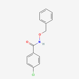 molecular formula C14H12ClNO2 B4356521 N-(benzyloxy)-4-chlorobenzamide 
