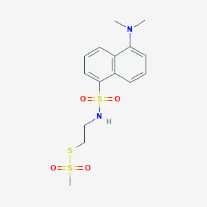 molecular formula C15H20N2O4S3 B043566 Dansylamidoethyl methanethiosulfonate CAS No. 355115-41-2