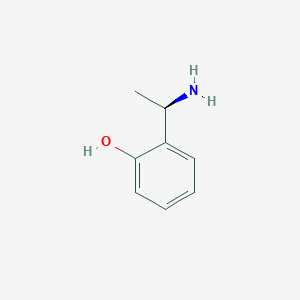 molecular formula C8H11NO B043574 (R)-2-(1-Aminoethyl)phenol CAS No. 123983-05-1