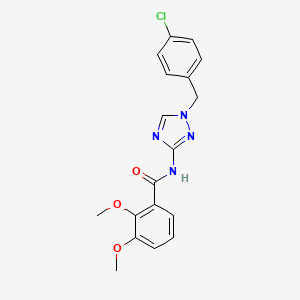 molecular formula C18H17ClN4O3 B4357568 N-[1-(4-chlorobenzyl)-1H-1,2,4-triazol-3-yl]-2,3-dimethoxybenzamide 