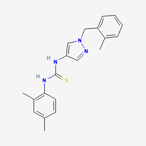 molecular formula C20H22N4S B4358190 N-(2,4-dimethylphenyl)-N'-[1-(2-methylbenzyl)-1H-pyrazol-4-yl]thiourea 