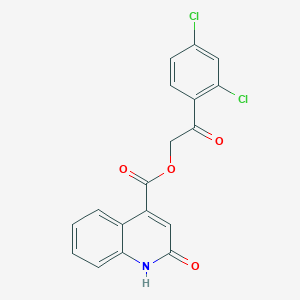 2-(2,4-Dichlorophenyl)-2-oxoethyl 2-hydroxyquinoline-4-carboxylate