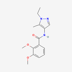 molecular formula C15H19N3O3 B4358515 N-(1-ethyl-5-methyl-1H-pyrazol-4-yl)-2,3-dimethoxybenzamide 