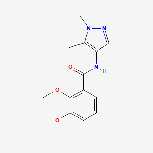 molecular formula C14H17N3O3 B4358563 N-(1,5-dimethyl-1H-pyrazol-4-yl)-2,3-dimethoxybenzamide 