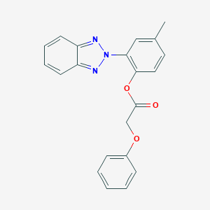 2-(2H-1,2,3-benzotriazol-2-yl)-4-methylphenyl phenoxyacetate