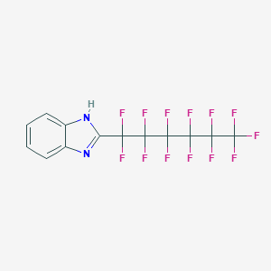 molecular formula C13H5F13N2 B043591 2-(Tridecafluorohexyl)-1H-benzimidazole CAS No. 119403-54-2