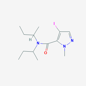 molecular formula C13H22IN3O B4359202 N,N-di-sec-butyl-4-iodo-1-methyl-1H-pyrazole-5-carboxamide 