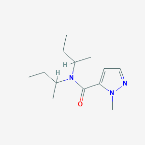 molecular formula C13H23N3O B4359322 N,N-di-sec-butyl-1-methyl-1H-pyrazole-5-carboxamide 