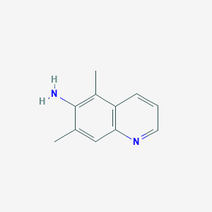 molecular formula C11H12N2 B043601 5,7-Dimethylquinolin-6-amine CAS No. 116632-61-2