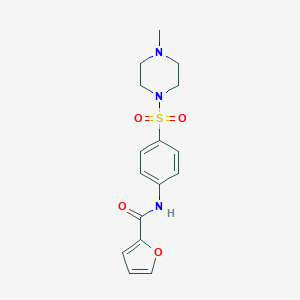 molecular formula C16H19N3O4S B436010 N-{4-[(4-methyl-1-piperazinyl)sulfonyl]phenyl}-2-furamide CAS No. 353468-35-6