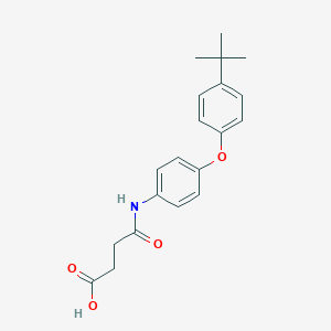 molecular formula C20H23NO4 B436112 4-{[4-(4-Tert-butylphenoxy)phenyl]amino}-4-oxobutanoic acid CAS No. 356089-44-6