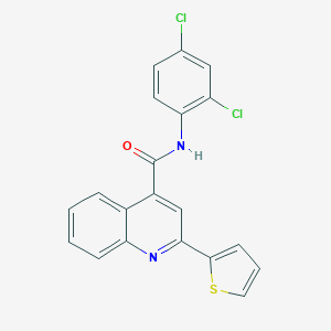 molecular formula C20H12Cl2N2OS B436159 N-(2,4-dichlorophenyl)-2-(2-thienyl)-4-quinolinecarboxamide CAS No. 489440-47-3