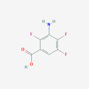 molecular formula C7H4F3NO2 B043618 3-Amino-2,4,5-trifluorobenzoic acid CAS No. 119385-80-7
