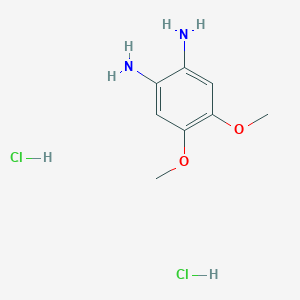 molecular formula C8H14Cl2N2O2 B043627 4,5-Dimethoxybenzene-1,2-diamine dihydrochloride CAS No. 131076-14-7