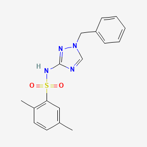 molecular formula C17H18N4O2S B4362779 N-(1-benzyl-1H-1,2,4-triazol-3-yl)-2,5-dimethylbenzenesulfonamide 