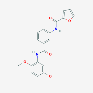 molecular formula C20H18N2O5 B436294 N-{3-[(2,5-dimethoxyanilino)carbonyl]phenyl}-2-furamide CAS No. 432497-69-3