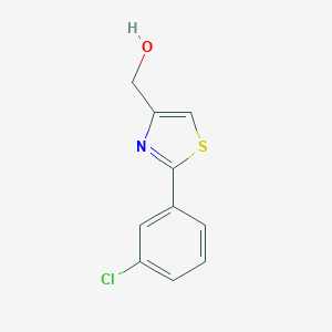 molecular formula C10H8ClNOS B043635 (2-(3-Chlorophenyl)thiazol-4-yl)methanol CAS No. 121202-20-8