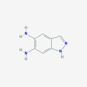molecular formula C7H8N4 B043636 1H-Indazole-5,6-diamine CAS No. 7404-68-4
