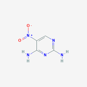 molecular formula C4H5N5O2 B043640 5-硝基嘧啶-2,4-二胺 CAS No. 18620-73-0