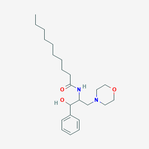 molecular formula C23H38N2O3 B043641 D,l-Threo-1-phenyl-2-decanoylamino-3-morpholino-1-propanol HCl 