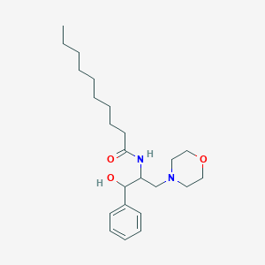 molecular formula C23H38N2O3 B043641 1-苯基-2-癸酰胺基-3-吗啉基-1-丙醇 CAS No. 117019-08-6
