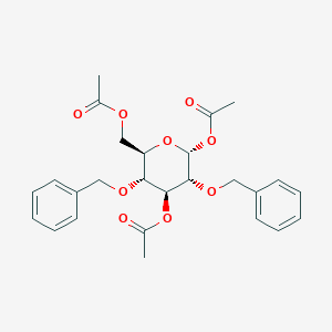 molecular formula C26H30O9 B043647 1,4,6-Tri-O-acetyl-2,3-O-carbonyl-alpha-D-mannopyranose CAS No. 79414-66-7