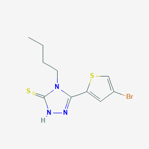 molecular formula C10H12BrN3S2 B4364755 5-(4-BROMO-2-THIENYL)-4-BUTYL-4H-1,2,4-TRIAZOL-3-YLHYDROSULFIDE 