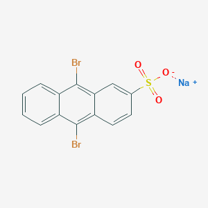 molecular formula C14H7Br2NaO3S B043650 Sodium 9,10-dibromoanthracene-2-sulfonate CAS No. 87796-18-7