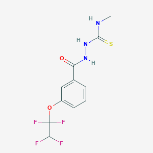 molecular formula C11H11F4N3O2S B4365173 N-METHYL-2-[3-(1,1,2,2-TETRAFLUOROETHOXY)BENZOYL]-1-HYDRAZINECARBOTHIOAMIDE 