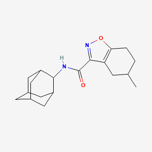 molecular formula C19H26N2O2 B4366043 N~3~-(2-ADAMANTYL)-5-METHYL-4,5,6,7-TETRAHYDRO-1,2-BENZISOXAZOLE-3-CARBOXAMIDE 