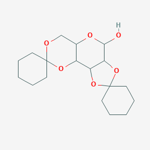 molecular formula C18H28O6 B043664 2,3:4,6-Di-o-cyclohexylidene-alpha-D-mannopyranose CAS No. 70835-78-8