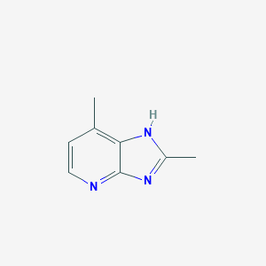 molecular formula C8H9N3 B043665 2,7-dimethyl-1H-imidazo[4,5-b]pyridine CAS No. 115951-60-5