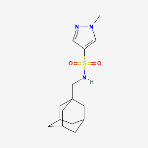 molecular formula C15H23N3O2S B4366581 N~4~-(1-ADAMANTYLMETHYL)-1-METHYL-1H-PYRAZOLE-4-SULFONAMIDE 