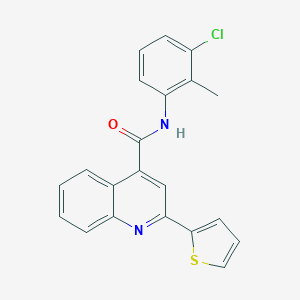 N-(3-chloro-2-methylphenyl)-2-(2-thienyl)-4-quinolinecarboxamide