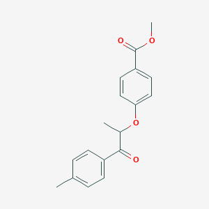 molecular formula C18H18O4 B436691 Methyl 4-[1-methyl-2-(4-methylphenyl)-2-oxoethoxy]benzoate CAS No. 540520-66-9
