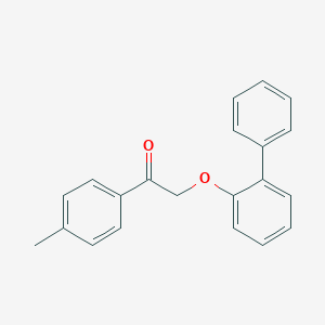 molecular formula C21H18O2 B436698 1-(4-Methylphenyl)-2-(2-phenylphenoxy)ethanone CAS No. 540520-49-8