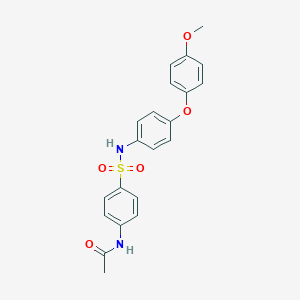 N-(4-{[4-(4-methoxyphenoxy)anilino]sulfonyl}phenyl)acetamide