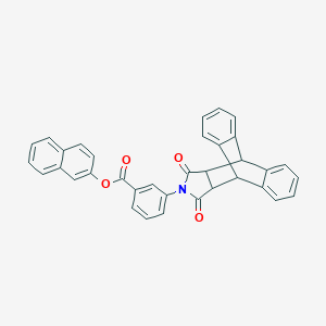 molecular formula C35H23NO4 B436733 Naphthalen-2-yl 3-(16,18-dioxo-17-azapentacyclo[6.6.5.0~2,7~.0~9,14~.0~15,19~]nonadeca-2,4,6,9,11,13-hexaen-17-yl)benzoate (non-preferred name) CAS No. 956206-57-8