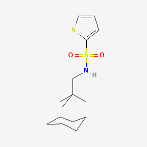 molecular formula C15H21NO2S2 B4367334 N~2~-(1-ADAMANTYLMETHYL)-2-THIOPHENESULFONAMIDE 