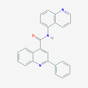 molecular formula C25H17N3O B436734 2-phenyl-N-quinolin-5-ylquinoline-4-carboxamide CAS No. 523990-03-6
