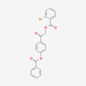 2-[4-(Benzoyloxy)phenyl]-2-oxoethyl 2-bromobenzoate