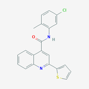 molecular formula C21H15ClN2OS B436755 N-(5-chloro-2-methylphenyl)-2-(2-thienyl)-4-quinolinecarboxamide CAS No. 498570-45-9