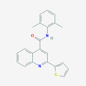 molecular formula C22H18N2OS B436758 N-(2,6-dimethylphenyl)-2-(2-thienyl)-4-quinolinecarboxamide CAS No. 489463-99-2