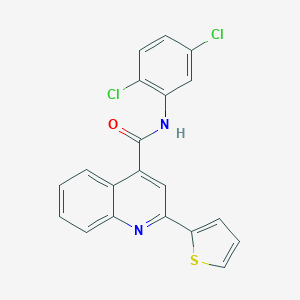 molecular formula C20H12Cl2N2OS B436762 N-(2,5-dichlorophenyl)-2-(2-thienyl)-4-quinolinecarboxamide CAS No. 497941-74-9