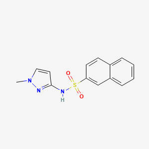 molecular formula C14H13N3O2S B4368052 N~2~-(1-METHYL-1H-PYRAZOL-3-YL)-2-NAPHTHALENESULFONAMIDE 
