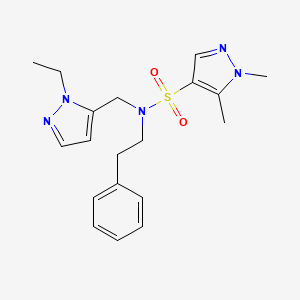 molecular formula C19H25N5O2S B4368203 N~4~-[(1-ETHYL-1H-PYRAZOL-5-YL)METHYL]-1,5-DIMETHYL-N~4~-PHENETHYL-1H-PYRAZOLE-4-SULFONAMIDE 