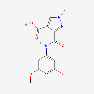 3-{[(3,5-dimethoxyphenyl)amino]carbonyl}-1-methyl-1H-pyrazole-4-carboxylic acid
